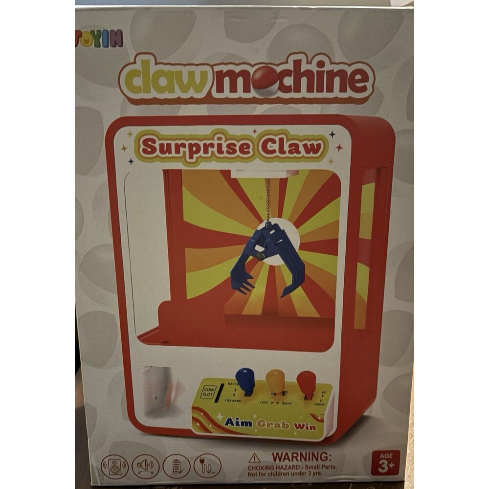 Joyin Surprise Claw Machine Electronic Game USB/Battery Powered, Sound, Age 3+